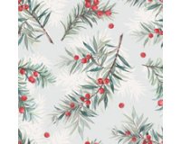 Serviette à motif de Noël 'Yew Branches'