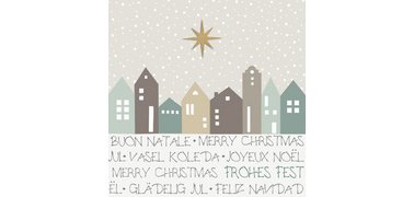 Serviette à motif de Noël 'Winter Potpourri'