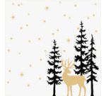 Serviette à motif de Noël 'Christmas Village'