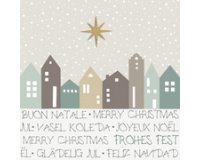 Serviette à motif de Noël 'Christmas Village'