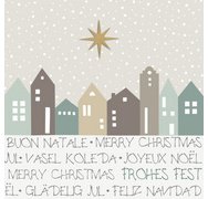 Serviette à motif de Noël 'Christmas Village'