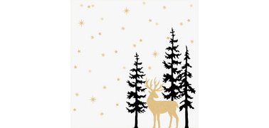 Serviette à motif de Noël 'Christmas Village'