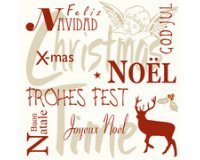 Servet met het kerstthema 'Golden Deer'