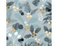 Serviette à motif de Noël 'Blue Christmas'