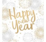 Serviette à motif réveillon 'Happy New Year'