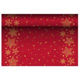 Chemin de table pour Noël 'Christmas Shine', rouge