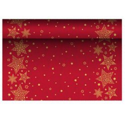 Chemin de table pour Noël 'Christmas Shine', rouge