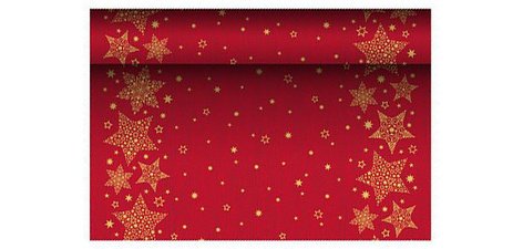 Chemin de table pour Noël 'Christmas Shine', rouge