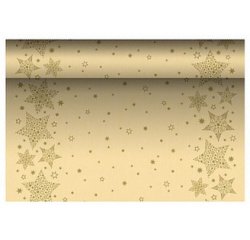 Chemin de table pour Noël 'Christmas Shine', crème