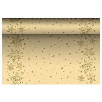 Chemin de table pour Noël 'Christmas Shine', crème