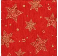 Servet met kerstmotief 'Christmas Shine', crème