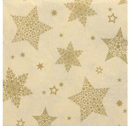 Serviette à motif de Noël 'Christmas Shine', crème