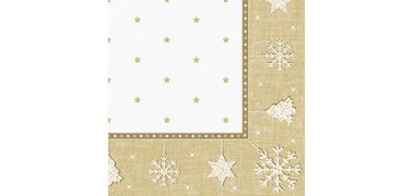 Serviette à motif de Noël 'X-Mas'