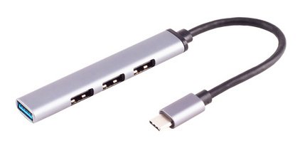 Hub BASIC-S USB-C 3.0, 4 connexions, ALU, mince
