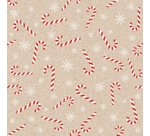 Serviette à motif de Noël 'Candy Canes'