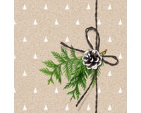 Serviette à motif de Noël 'Simply Natural'
