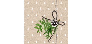 Serviette à motif de Noël 'Simply Natural'