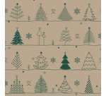 Serviette à motif de Noël 'Candy Canes'