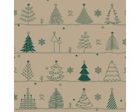 Serviette à motif de Noël 'X-Max Trees'
