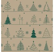 Kerstservet met het motief 'X-Max Trees'