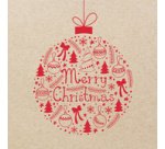 Serviette à motif de Noël 'Christmas Ball'