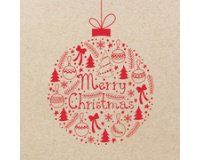 Serviette à motif de Noël 'Christmas Ball'