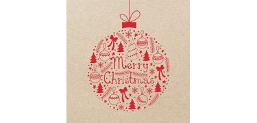 Serviette à motif de Noël 'Christmas Ball'