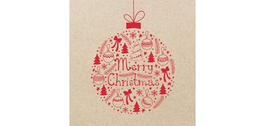 Serviette à motif de Noël 'Christmas Ball'