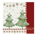 Serviette à motif de Noël 'Winter Harmony'