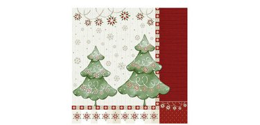Serviette à motif de Noël 'Winter Harmony'