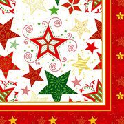 Serviette à motif de Noël 'Heavenly Stars', blanc