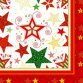 Serviette à motif de Noël 'Heavenly Stars', blanc