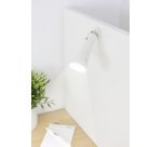 Lampe de bureau à LED sans fil 3en1, dimmable, blanc