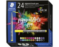 Feutre pigment brush pen, étui carton de 24