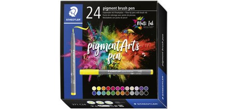 Feutre pigment brush pen, étui de 24