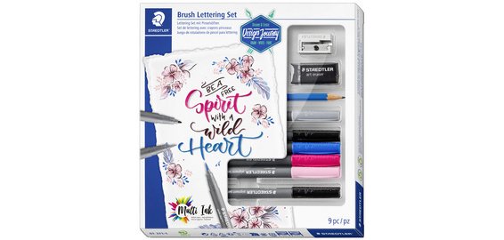 Kit d'écriture Brush Lettering, 9 pièces