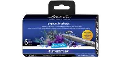 Feutre pigment brush pen 'Blues & Violets'