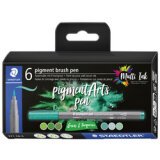 Feutre pigment brush pen 'Greens & Turquoises'