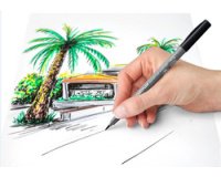 Feutre pigment soft brush pen 'Grey Colours'