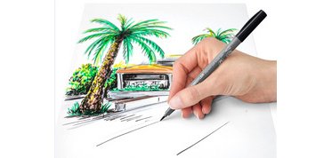 Feutre pigment soft brush pen 'Grey Colours'