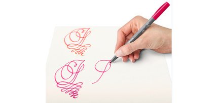 Feutre pigment calligraphy pen, étui de 12