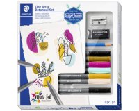 Kit de dessin Line Art & Botanical Set, 10 pièces