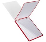 Bloc de fiches bristol, A5, quadrillé, blanc / bleu