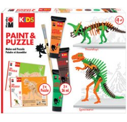 KiDS Kit peinture & puzzle Little Artist, dinos