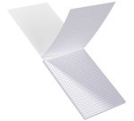 Bloc de fiches bristol, A6, quadrillé, blanc