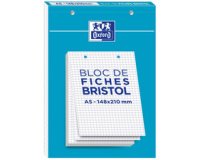 De_bloc de 60 feuilles bristol perforées 14,8 x 2