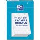 Fiche bristol 14,8 x 21 cm 5 x 5 blanc perforée Oxford - Bloc de 60