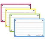 Fiches bristol FLASH 2.0, A7, bord de couleur