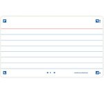 Fiches bristol FLASH 2.0, A7, ligné, blanc