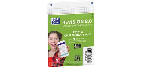 Fiches bristol REVISION 2.0, A5, blanc